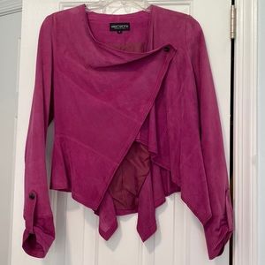 Elements by Vakko Goat Suede Jacket. Top S.